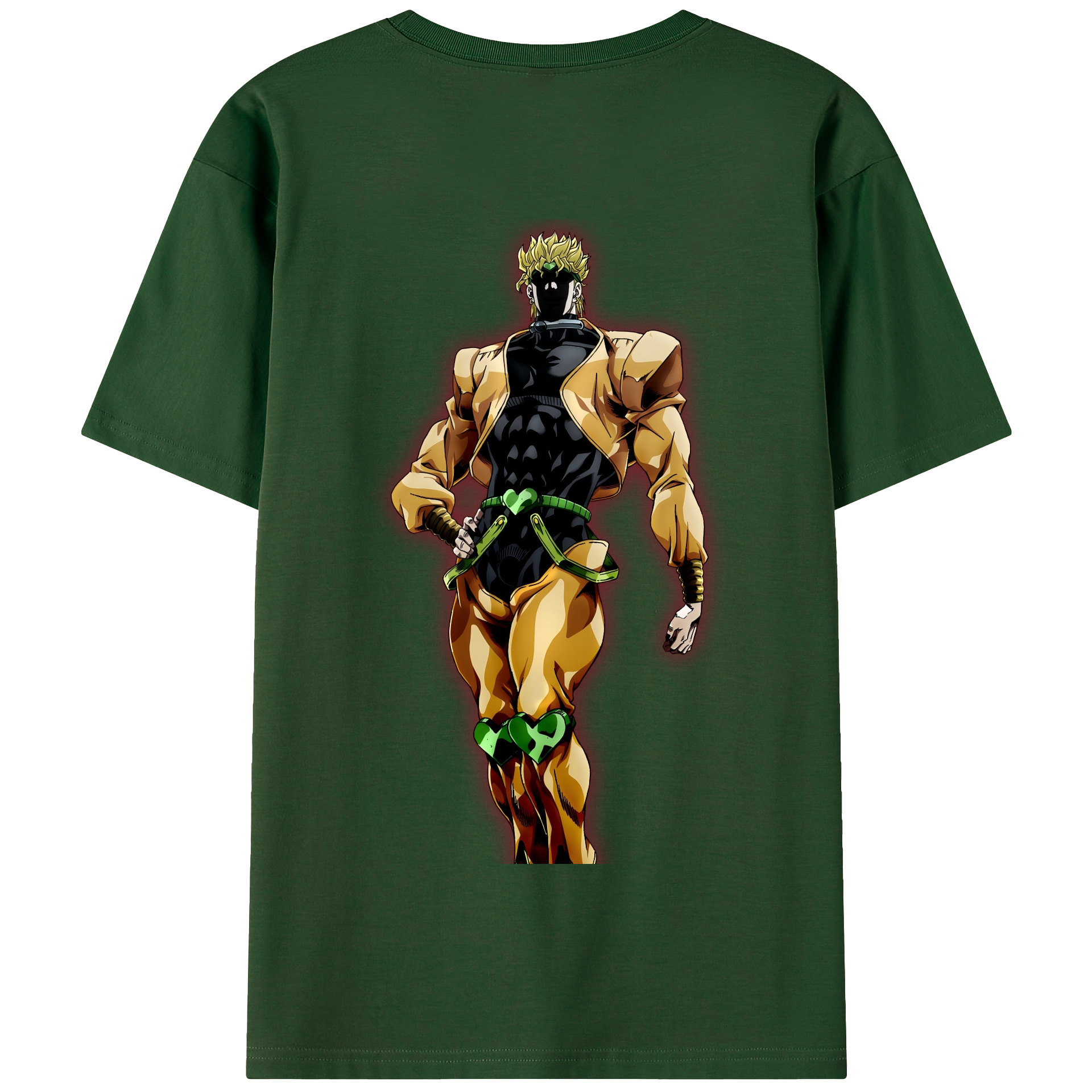（画像用） ジョジョの奇妙な冒険 ディオ?ブランドー JoJo's Bizarre Adventure Dio Brando 綿100％半袖Tシャツ（背面プリント）